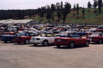 Miatas at the track